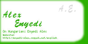 alex enyedi business card